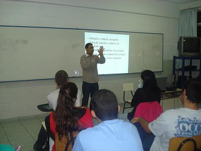 Palestra aos alunos de Educação Física