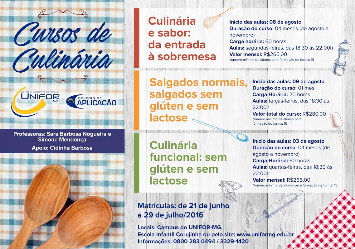 Inscrições abertas para cursos de culinária que priorizam o requinte e o sabor