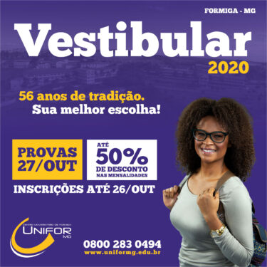 UNIFOR-MG OFERECE BOLSAS E CONVÊNIOS DE ATÉ 50% DE DESCONTO NAS MENSALIDADES