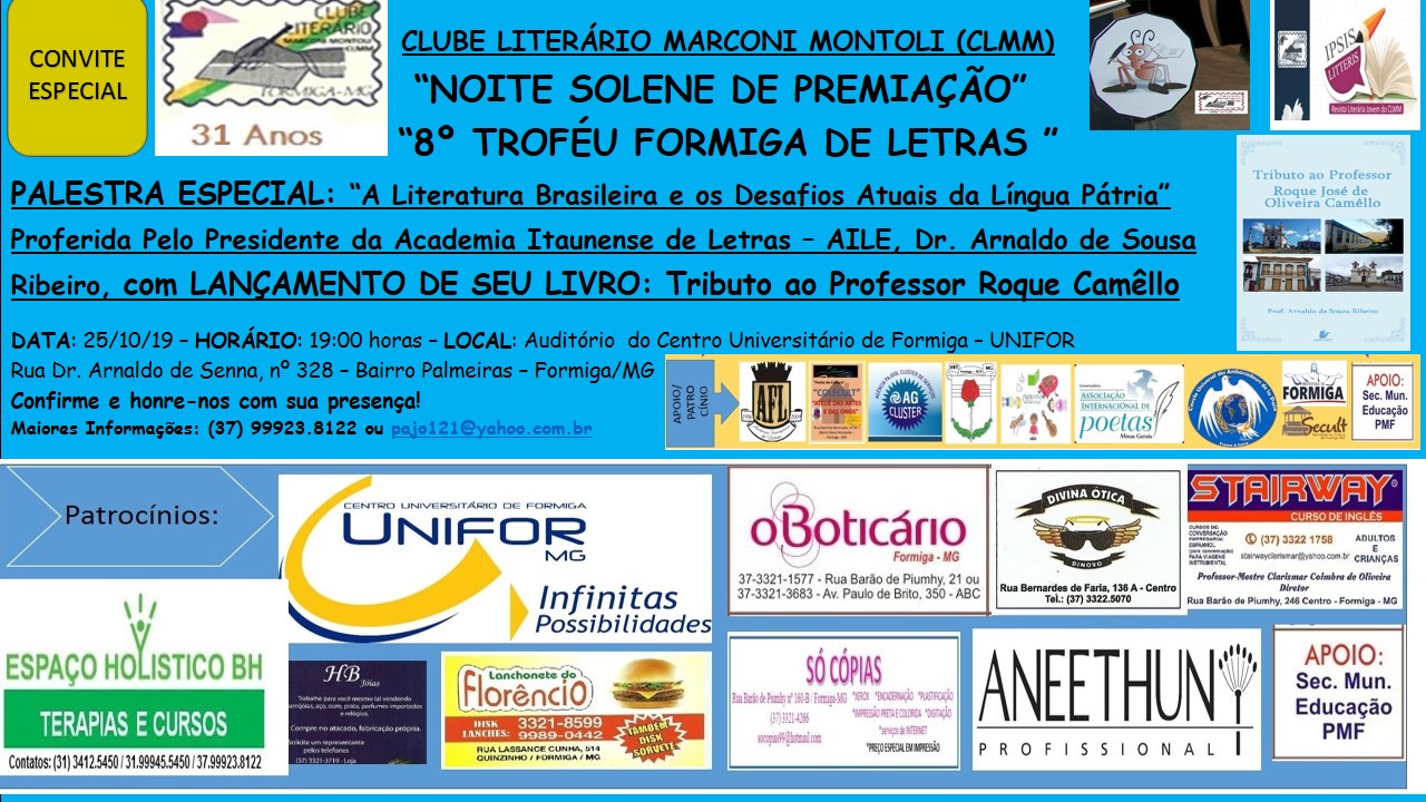 UNIFOR-MG SEDIARÁ PREMIAÇÃO DE CONCURSO LITERÁRIO