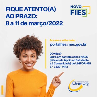 FIES: INSCRIÇÕES SERÃO RECEBIDAS DE 8 A 11 DE MARÇO