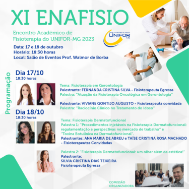 XI ENAFISIO SERÁ REALIZADO NO CENTRO UNIVERSITÁRIO