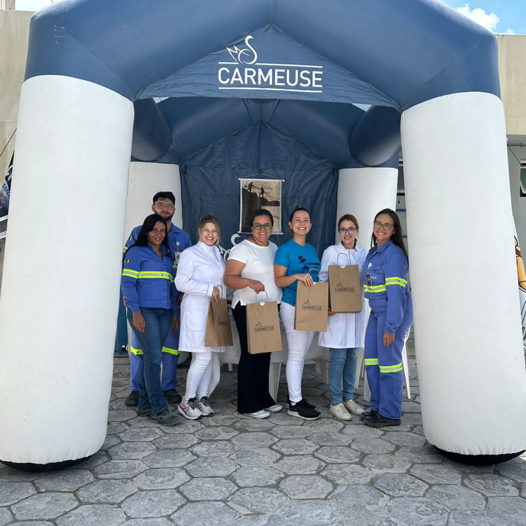 ALUNOS DE ENFERMAGEM PARTICIPAM DA SIPAT NA EMPRESA CARMEUSE