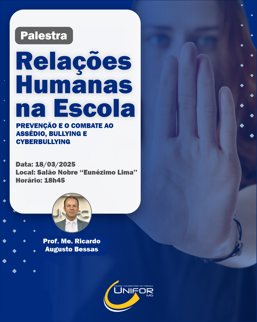 CONVITE ESPECIAL À COMUNIDADE ACADÊMICA DO UNIFOR-MG