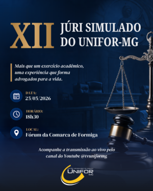 UNIFOR-MG PROMOVE O XII JÚRI SIMULADO