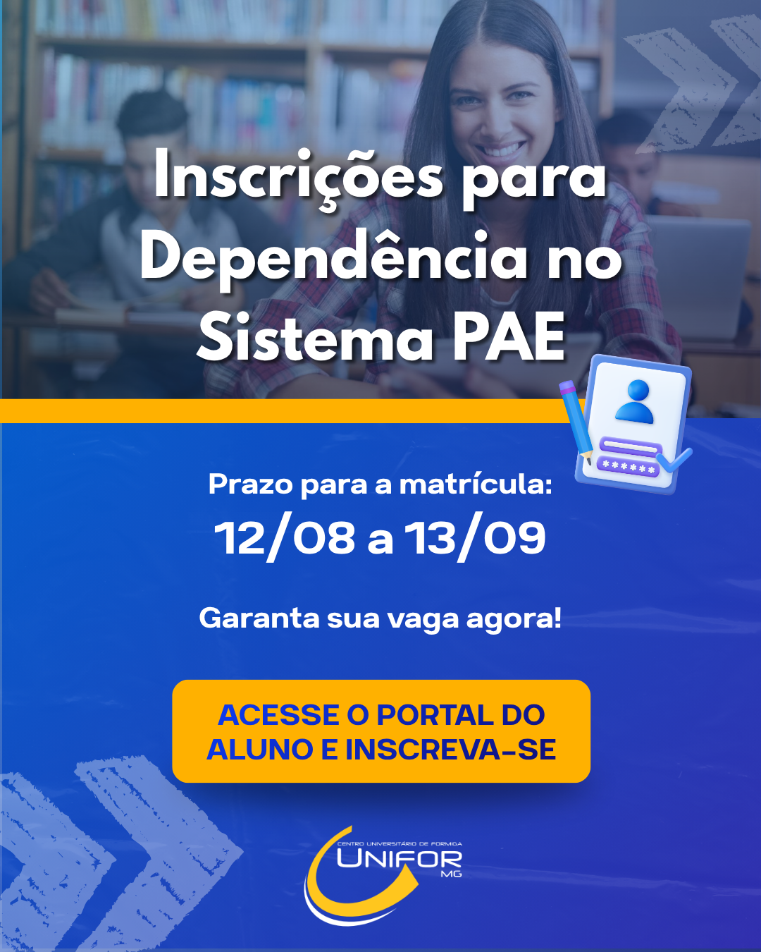 DIVULGADAS INFORMAÇÕES SOBRE DEPENDÊNCIA NO SISTEMA PAE – 2º SEMESTRE DE 2026