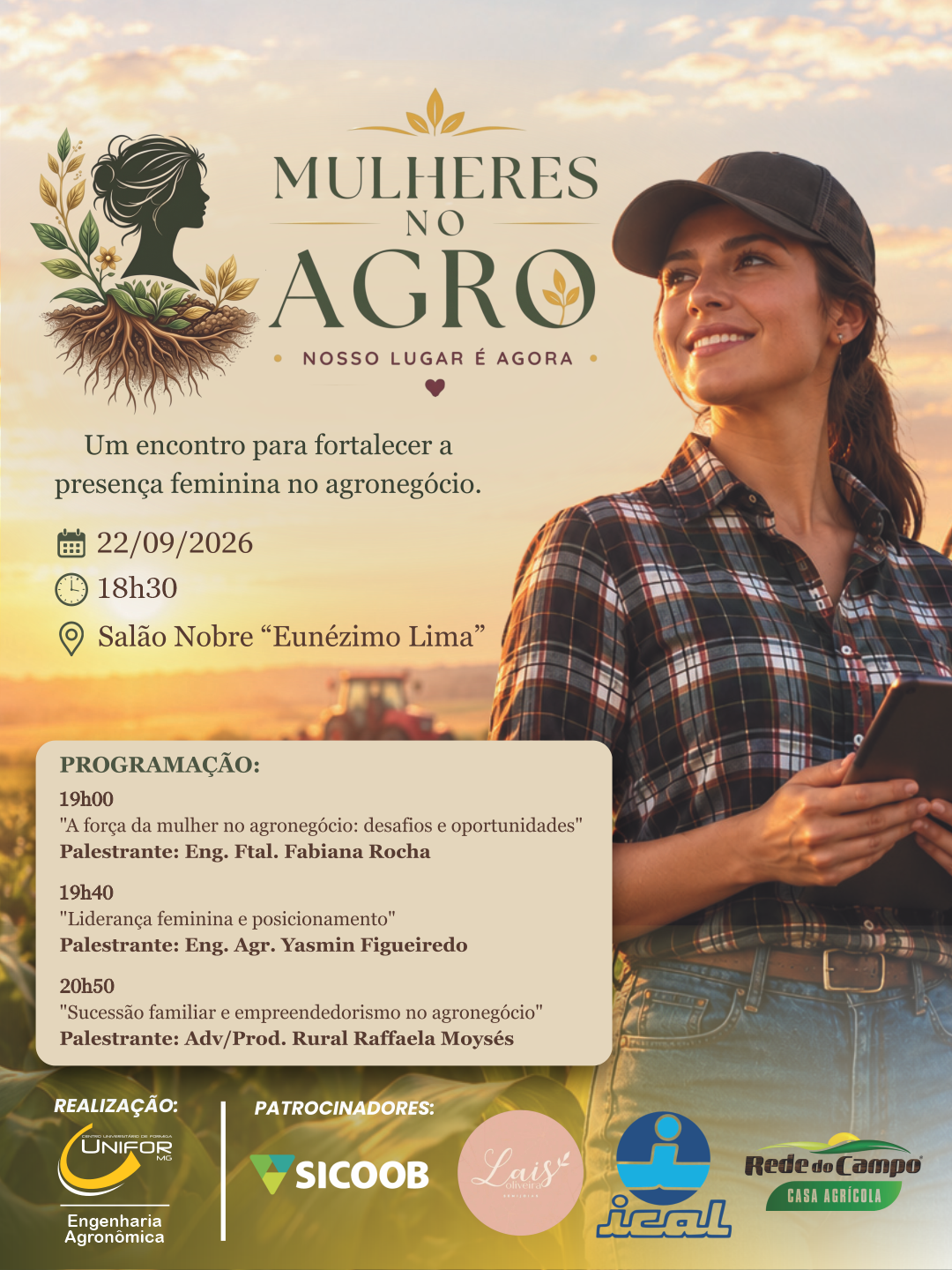CURSO DE ENGENHARIA AGRONÔMICA DO UNIFOR-MG PROMOVE ENCONTRO PARA FORTALECER A PRESENÇA FEMININA NO AGRONEGÓCIO